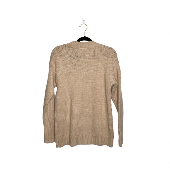 PINK Victoria’s Secret Cream Lace-up Front Oversized Sweater Xsmall Women’s - Picture 5 of 10